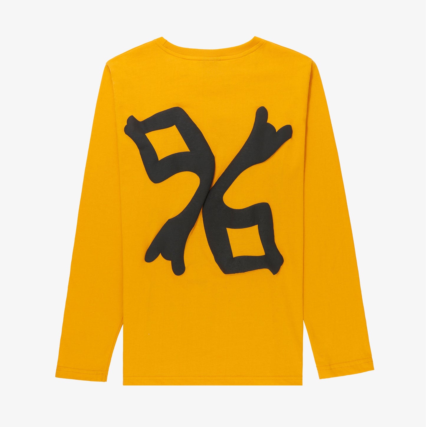 'BLACK JOY' YELLOW L/S TEE