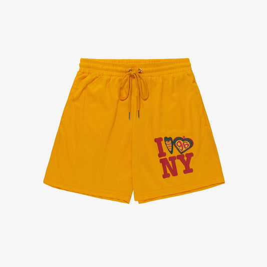 'I LOVE NY' YELLOW SHORTS